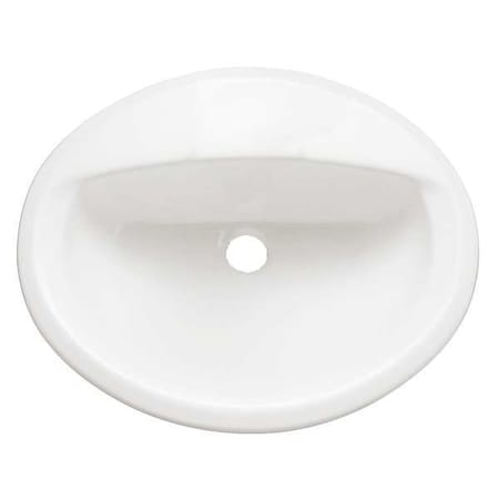 American Standard 0475.047.020 Bathroom Sink, Counter Top, 20-3/8 In. L