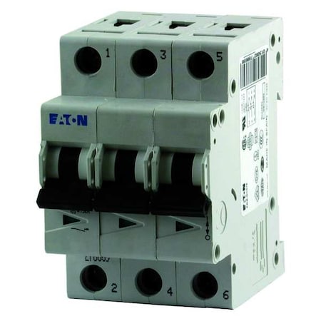 Eaton FAZ-D50/3 Circuit Breaker, FAZ Series, 50A, 3 Pole, 277/480V AC, 10kA at 415V AC, D Curve