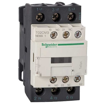 Schneider Electric T02CN13T7 480V AC Non-Reversing Magnetic Contactor 3P 27A NEMA 1