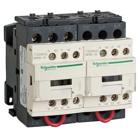 Schneider Electric T02CN23G7 120V AC Reversing Magnetic Contactor 3P 27A NEMA 1