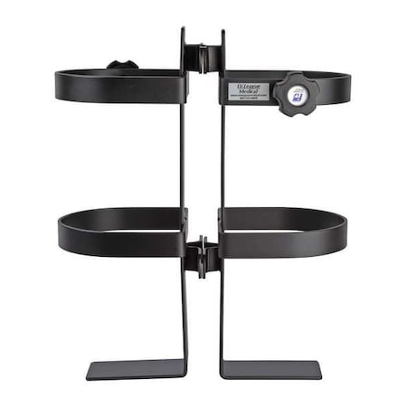 Smartstack R105P04-001 Dual Tank Holder, Pole Mounted, Black