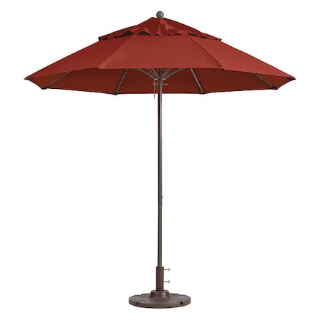 Grosfillex 98818231 Windmaster Umbrella, Terra Cotta, 9 Ft