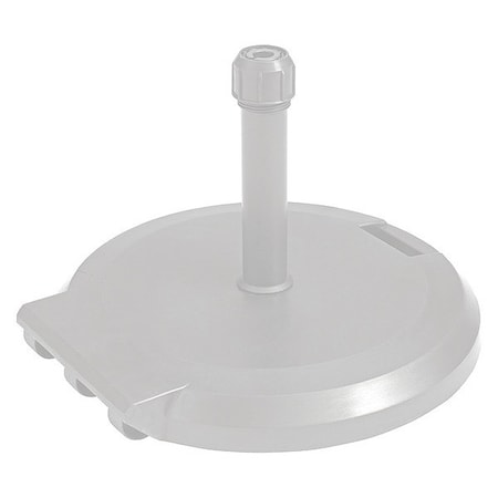 Grosfillex US608404 Umbrella Base w/Wheels, 24 in Dia, White