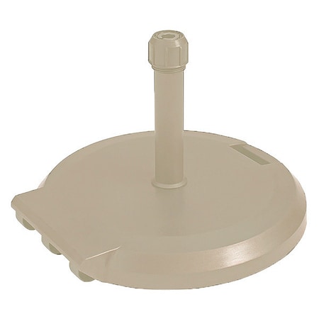 Grosfillex US608466 Umbrella Base w/Wheels, 24 in Dia, Sand