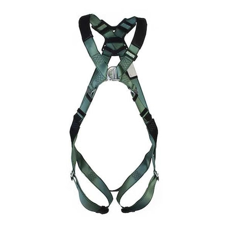 MSA Safety 10206070 V-FORM(TM) Safety Harness Fall Protection Harness, Standard (M/L), 400 lb, Quick-Connect Chest/