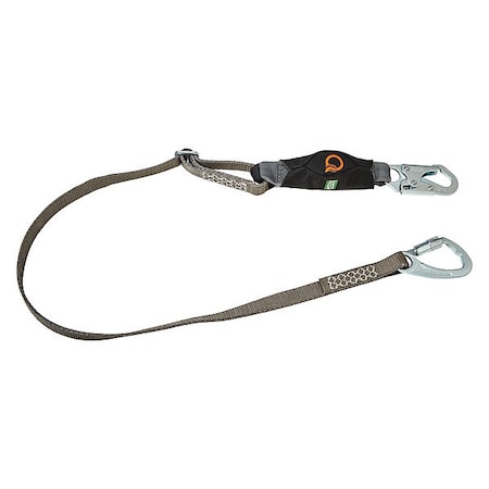 MSA Safety 10193560 V-Series Lanyard, 6 ft. Length, Snap Hook, Steel, 1 Leg(s), 310 lb. Weight Capacity