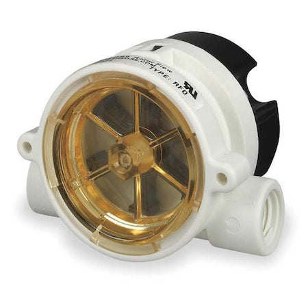 Gems Sensors RFO, 155481 Flow Rate Monitor, Rotor, 20 GPM Max