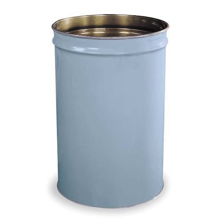 Justrite 26054 Cigarette Receptacle Drum, Gray, 55 gal