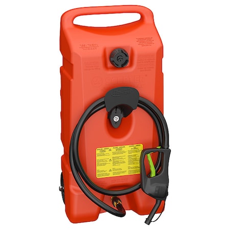 Scepter 06792 Fuel Caddy, Polyethylene, 14 gal, Gasoline, 0.68 in, Red