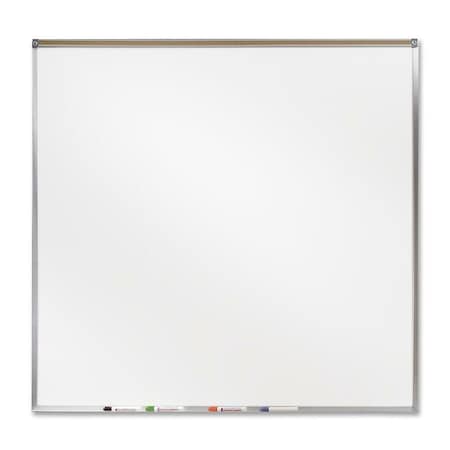 Ghent PRM1-44-4 Projection Board, Porcelain, 48 1/2 in, 48 1/2 in, Aluminum Frame, White, Matte