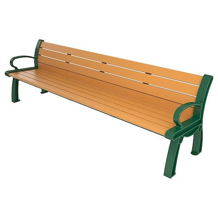 Ultrasite PB 8CEDGFHER Heritage Outdoor Bench, 96 in L, Cedar