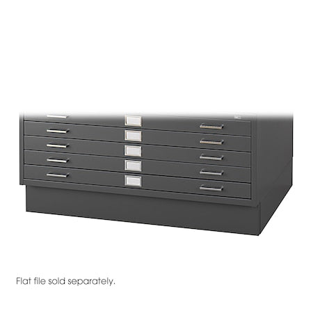 Safco 4997BLR Flat File Cabinet Base, Black, Closed