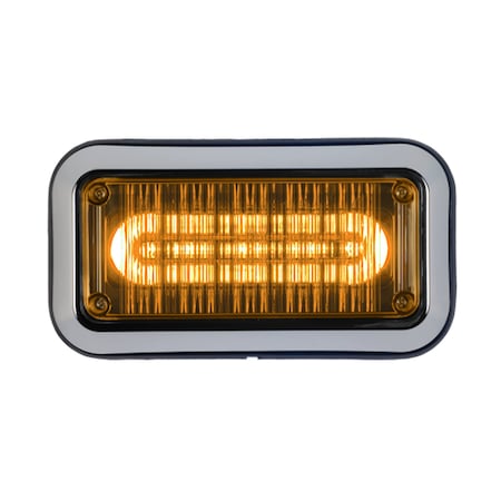 Code 3 3712ABZ-75 Perimeter Light, LED, Amber, Surf, Rect, 6InL