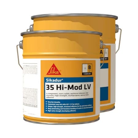 Sika 402700 Epoxy Adhesive, Sikadur 35 Series, Pail, 2:1 Mix Ratio