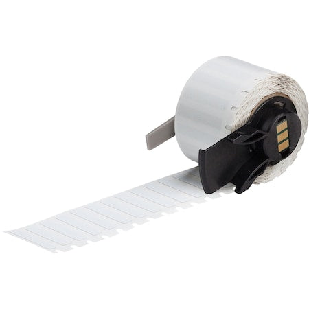 Brady M6-14-767 Pre-Cut Label Stock Roll, White, Gloss