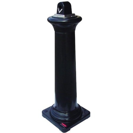 Rubbermaid Commercial FG9W3000BLA Cigarette Receptacle, Black, 1 gal