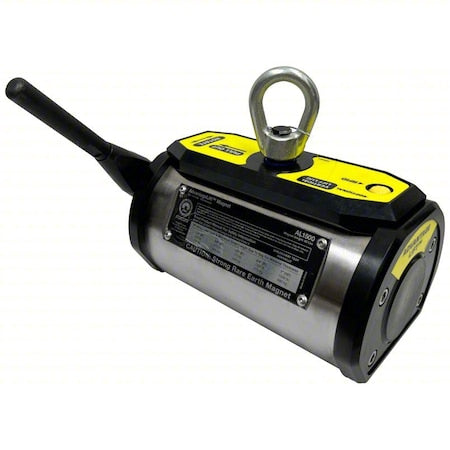 MAG-Mate AL1600 Lifting Magnet, 1,600 lb Flat Cap, 9 1/4