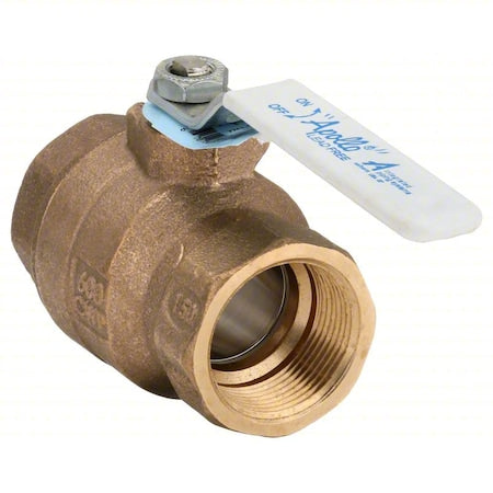 Apollo Valves 77CLF14601A Manual 2-Way Ball Valve, NPT, Brass, Bronze