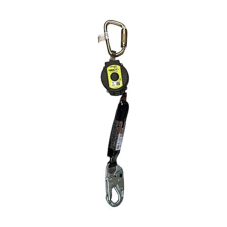Miller MTL-OHW1-58/6FT TurboLite+ Self-Retracting Lifeline, Carabiner, Aluminum, 1 Leg(s), 420 lb Weight Capacity