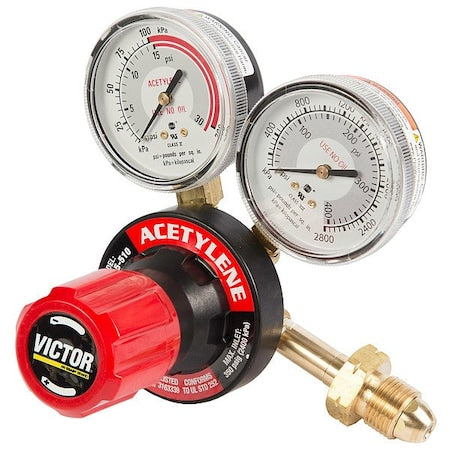 Victor 0781-9430 Regulator, Acetylene, Single Stage, 9/16