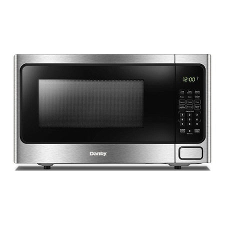 Danby DBMW1126BBS MicrowaveOven, Silver, 1.1cuft, 20-3/8 in W