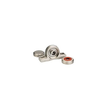 NTN SUCP205-16C0FG1 Pillow Block Bearing, Stainless Steel Housing Material, Set Screw, Ball, 1 in Dia, Stainless Steel Insert