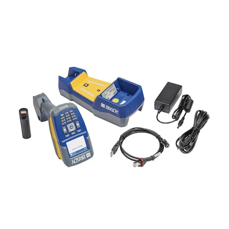 Brady 177229 V4500 Barcode Scanner with Battery and Power Cord Accessories