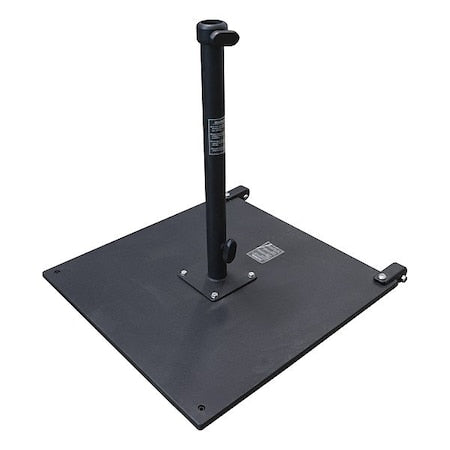 California Umbrella CRL100-BLACK Umbrella Base, Black, Steel