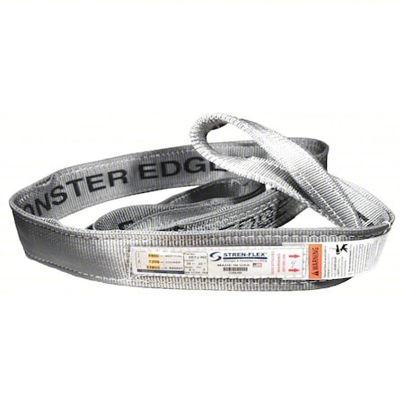 Stren-Flex EET-4-906ME-04 Web Sling, Twisted Eye, 4 ft L, 30600 lb