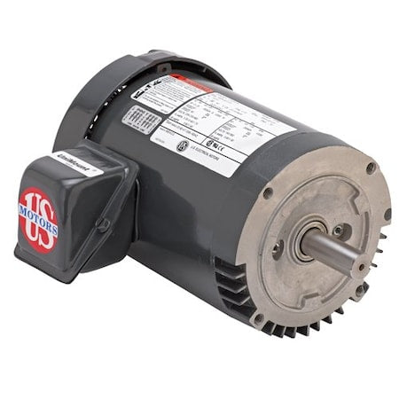 U.S. Motors S5P2GCR Three-Phase Motor, 5 HP, 184TC Frame, 575V Voltage, 1,755 Nameplate RPM 15 7/8 in Overall Length