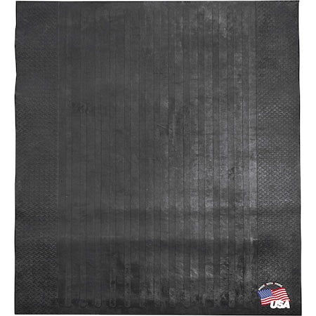 Boomerang Rubber TM400BAGGED Utility Mat, Black, Unfinished, Rubber