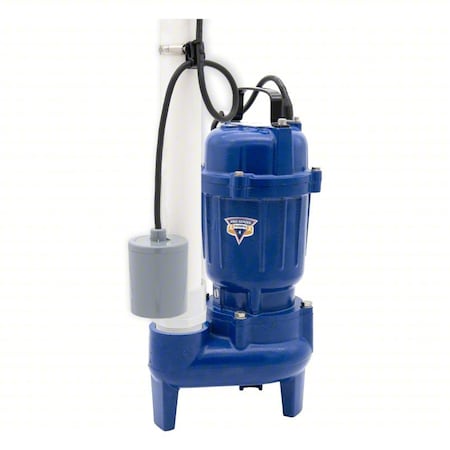 PRO Series Pumps E7055-TS Sewage Ejector Pump, 10 ft, 0.5 hp, 115V AC