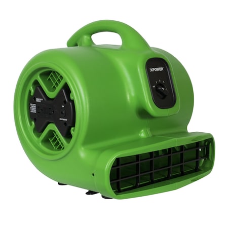 Xpower X-600A-Green CentrifugalBlower, Green, ABS, 16-1/4 in H