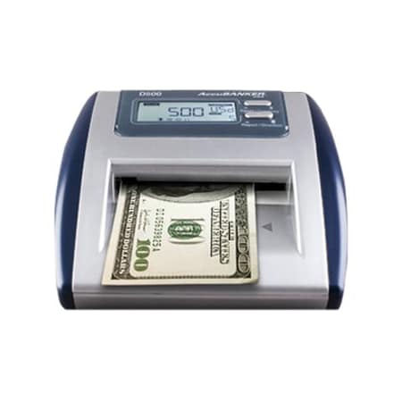 Accubanker D500 Digital Counterfeit Detector, Blue, 2-3/4 in H