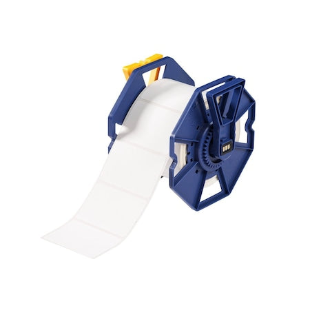 Brady J-19-7425J Pre-Cut Label Stock Roll, White, Matte