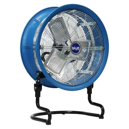 Patterson BLUE1800 Industrial Fan, Floor Mount, 18 in Blade Dia, 115V, 3,800 cfm, Non-Oscillating