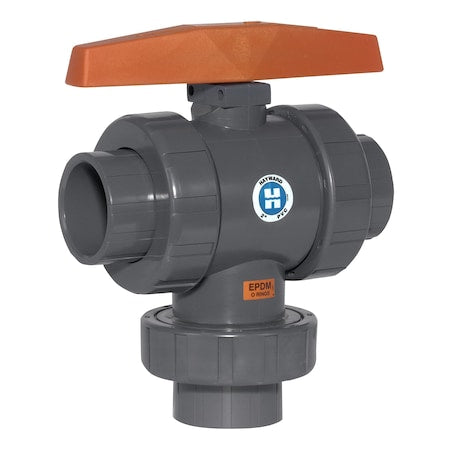 Hayward Flow Control TW1250S Manual 3-Way Ball Valve, 2 1/2