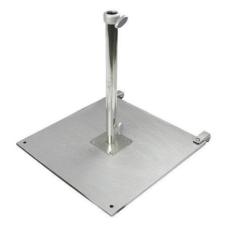 California Umbrella CRL100 Umbrella Base, Silver, Steel