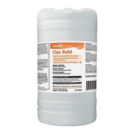 Diversey 95716454 Laundry Detergent Booster, Drum, 15 gal