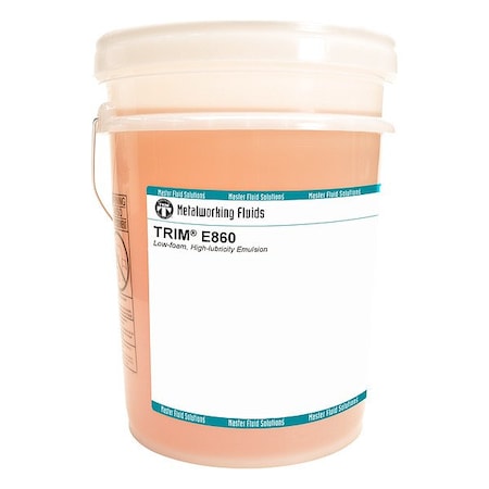 Trim E860-5G Cutting Oil, E860, Soluble Oil, 5 gal, Pail, Yellow