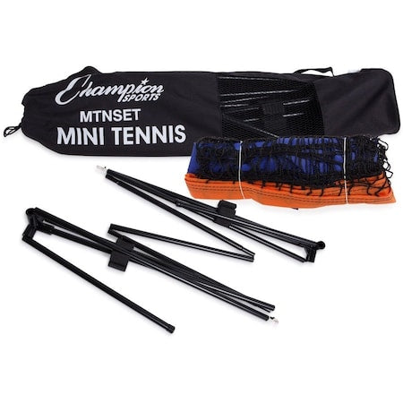 Champion Sports MTNSET Mini Tennis Net, 10 ft Wx3 ft H, w/Case