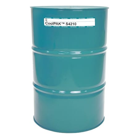 Coolpak CPS4210-54G Metalworking Fluid, S4210, Semisynthetic, 54 gal, Drum, Colorless to Yellow
