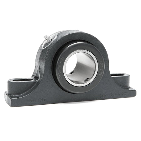 Moline Bearing 19321104 Pillow Block Bearing, Cast Iron Housing Material, Set Screw, Tapered Roller, 1-1/4 in Dia, Steel