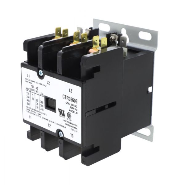 CTR2606 Trane 3-Point 60A 24V contactor