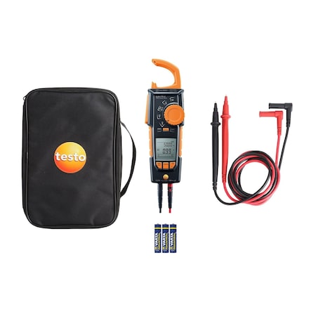 Testo 0590 7703 05 Digital Clamp Meter, TRMS, 600A, 1000V AC