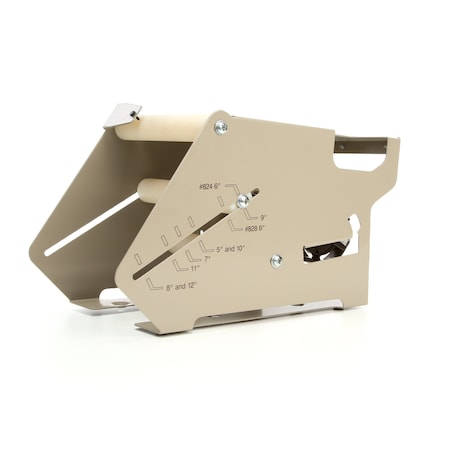 Scotch M797 Handheld Tape Dispenser, 6 in Max. Tape Width, 3 in Tape Core Dia., Metal, Gray
