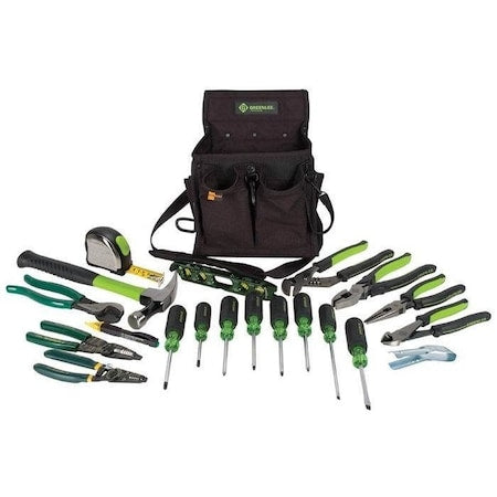 Greenlee 0159-23 Journeymans Tool 21 Pc Kit, Metric