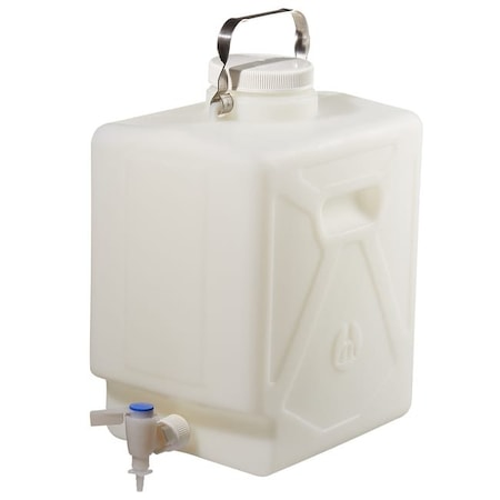 Nalgene DS2327-0050 Carboy, HDPE, 381 mm H, White