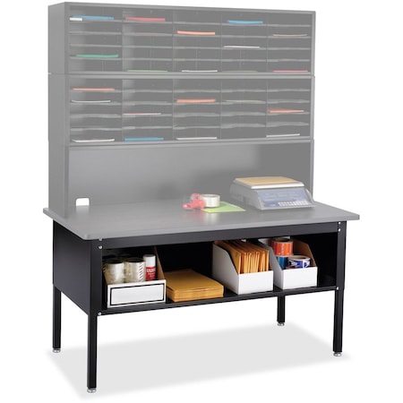 Safco 7749BL Sorting Table Base, 60 in W, Black