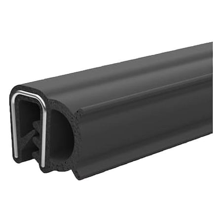 JW Winco 2180-EPDM-11.5-D-20 Edge Trim Seal, 20 m. L, Side, Black